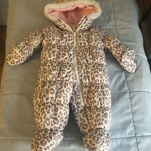 Girls Full Zip Snowsuit